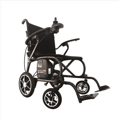 Silla de ruedas de fibra de carbono plegable Freno electromagnético Todo el marco de fibra de carbono Perfecto
