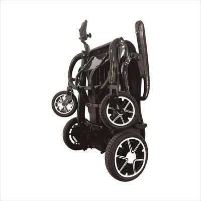 Distancia de conducción de 10 km Silla de ruedas eléctrica con luces y motor sin escobillas DC24V200W*2