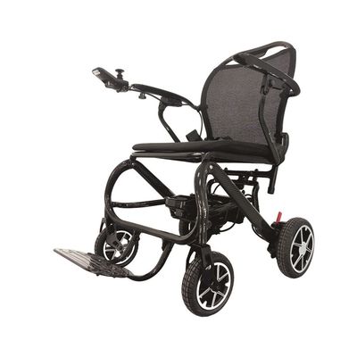 Silla de ruedas eléctrica ligera con frenado electromagnético y diseño plegable