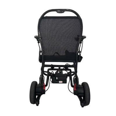 Silla de ruedas eléctrica plegable con 10 km de distancia de conducción y tamaño del asiento W460mm*D390mm