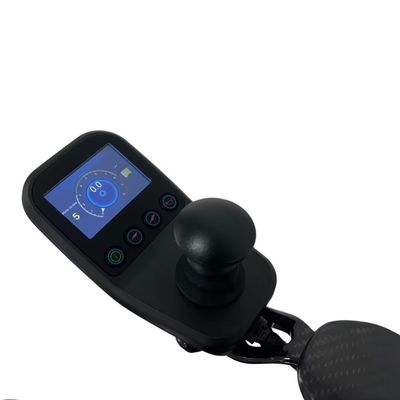 Silla de ruedas eléctrica plegable con 10 km de distancia de conducción y tamaño del asiento W460mm*D390mm