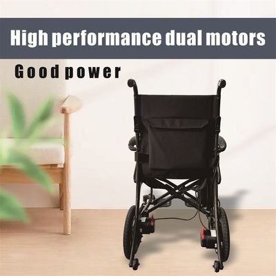 Silla de ruedas eléctrica con motor DC24V150W*2 y tamaño plegable 730mm*310mm*710mm