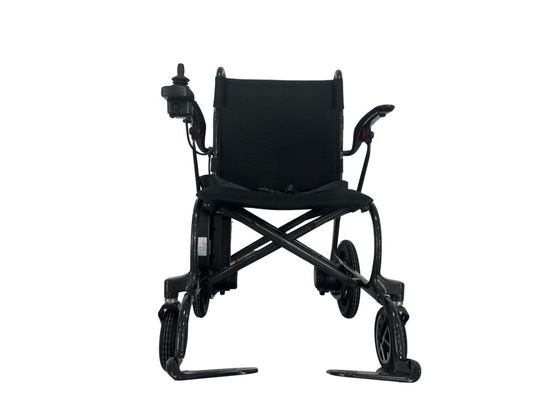 Silla de ruedas eléctrica de fibra de carbono plegable para un transporte fácil y un motor potente
