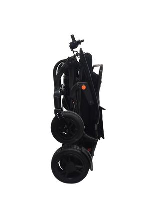 Silla de ruedas eléctrica de fibra de carbono para ancianos y discapacitados