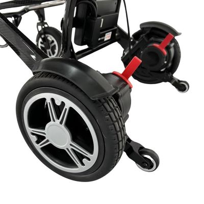 Silla de ruedas eléctrica con marco de fibra de carbono T700 y frenado electromagnético