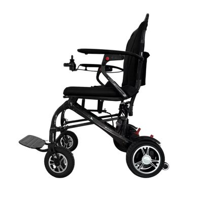 Silla de ruedas eléctrica con marco de fibra de carbono T700 y frenado electromagnético