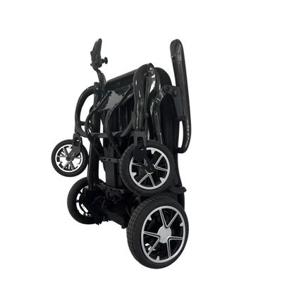 300 libras de capacidad de carga silla de ruedas eléctrica con diseño plegable y material de fibra de carbono