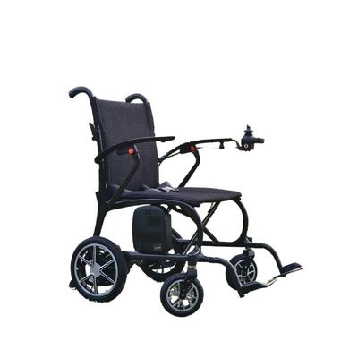 Silla de ruedas eléctrica hecha de material de fibra de carbono con asiento más ancho Tamaño de W510 * D415mm