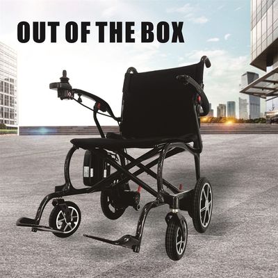 Silla de ruedas eléctrica plegable con tamaño del asiento W510*D415mm y marco de fibra de carbono T700