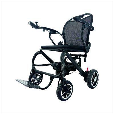 Silla de ruedas eléctrica con ruedas de aleación de magnesio de 230 mm/180 mm y rango de conducción de 10 km