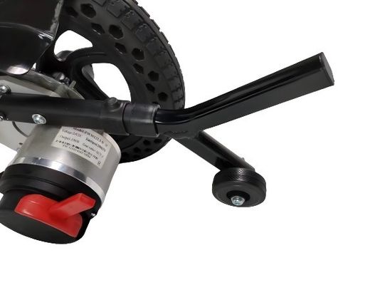 Silla de ruedas plegable de transporte de aluminio con velocidad de 6 km/h y motor sin escobillas DC24V150W*2