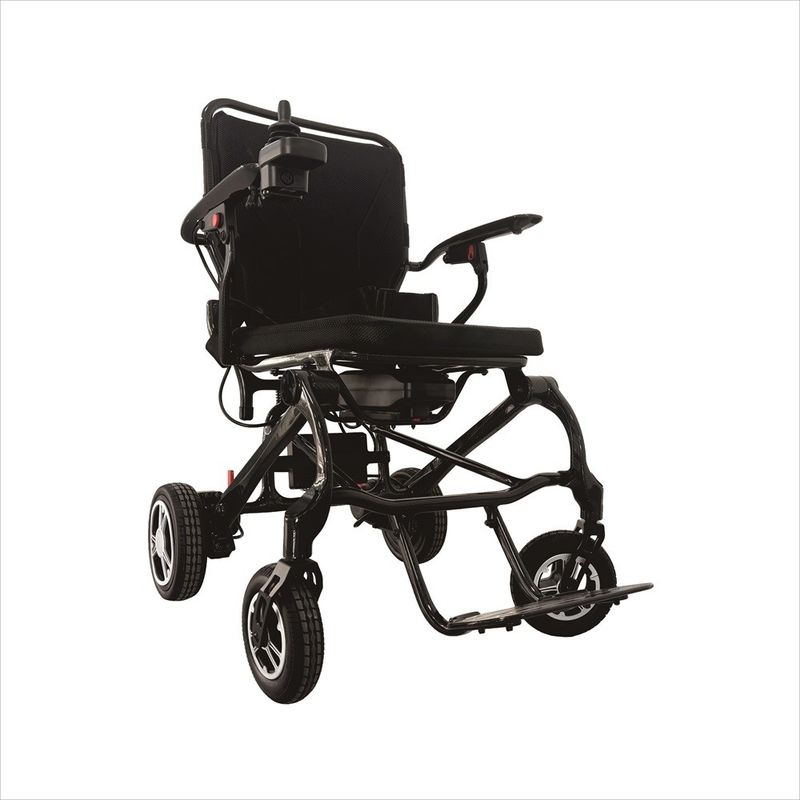 17KG coche eléctrico para silla de ruedas compacto y plegable tamaño 710mm * 615mm * 340mm