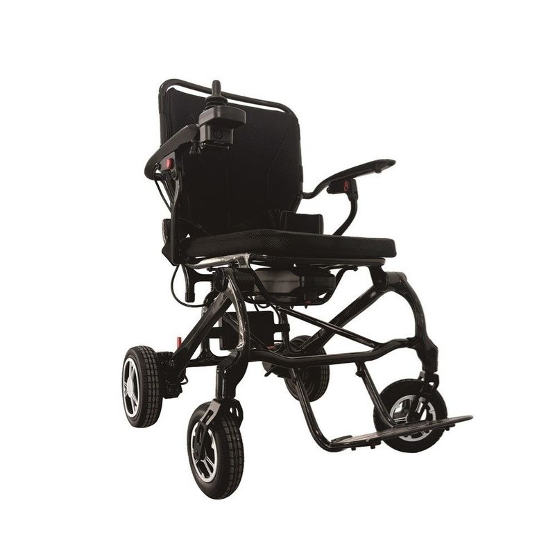 Silla de ruedas plegable eléctrica directa con silla de ruedas de fibra de carbono Tamaño del asiento W500*D420mm