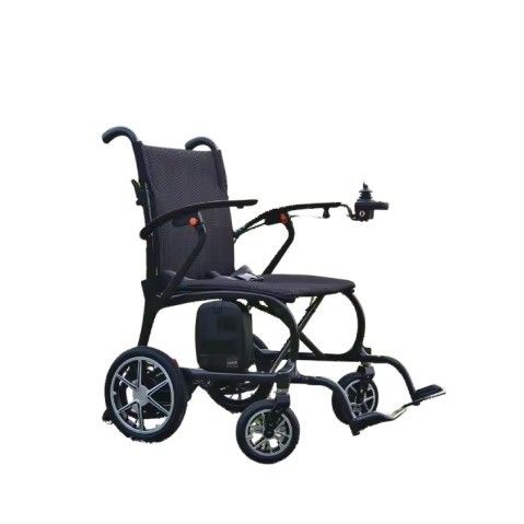 Silla de ruedas eléctrica ultraligera de 11,5 kg con ruedas de aleación de magnesio y diseño plegable
